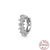 Fashion Irregular Sterling Silver Plating Inlay Zircon Hoop Earrings 1 Piece