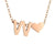 Fashion Jewelry Simple Heart-shaped Letter Women's Gold-plated Necklace Clavicle Chain Wholesale