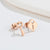 Fashion Key Lock Titanium Steel Ear Studs Plating No Inlaid Stainless Steel Earrings