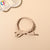 Fashion Knot Bow Knot Twist Rubber Band Metal Layered Hair Tie 1 Piece