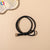 Fashion Knot Bow Knot Twist Rubber Band Metal Layered Hair Tie 1 Piece