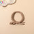 Fashion Knot Bow Knot Twist Rubber Band Metal Layered Hair Tie 1 Piece