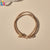 Fashion Knot Bow Knot Twist Rubber Band Metal Layered Hair Tie 1 Piece