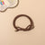 Fashion Knot Bow Knot Twist Rubber Band Metal Layered Hair Tie 1 Piece