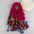 Fashion Lace Embroidery Fringed Scarf