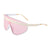 Fashion Large Frame Integrated Lens Sun-resistant Windproof Sunglasses