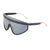 Fashion Large Frame Integrated Lens Sun-resistant Windproof Sunglasses