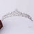 Fashion Leaf Alloy Hollow Out Inlay Crystal Rhinestones Crown 1 Piece