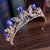 Fashion Leaf Alloy Inlay Rhinestones Crown 1 Piece