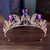 Fashion Leaf Alloy Inlay Rhinestones Crown 1 Piece