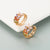 Fashion Leaf Brass Micro-inlaid Zircon Earrings