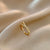 Fashion Leaf Flower Bow Knot Copper Plating Inlay Pearl Zircon Open Ring 1 Piece