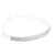 Fashion Leaf Square Metal Inlay Rhinestones Pearl Hair Band 1 Piece