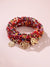 Fashion Leaf Tree Alloy Agate Beaded Plating Bracelets