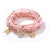 Fashion Leaf Tree Alloy Agate Beaded Plating Bracelets