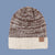 Fashion Leather Label Two-color Woolen Hat