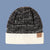 Fashion Leather Label Two-color Woolen Hat