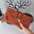 Fashion Leaves Hollow Square Buckle Long Wallet