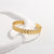 Fashion Leaves Stainless Steel Plating Bangle 1 Piece