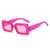 Fashion Leopard Ac Square Full Frame Women's Sunglasses