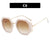 Fashion Leopard Ac Square Full Frame Women's Sunglasses