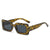 Fashion Leopard Ac Square Full Frame Women's Sunglasses