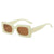 Fashion Leopard Ac Square Full Frame Women's Sunglasses