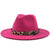 Fashion Leopard Belt Woolen Jazz Hat Wholesale