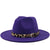 Fashion Leopard Belt Woolen Jazz Hat Wholesale