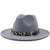 Fashion Leopard Belt Woolen Jazz Hat Wholesale