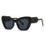 Fashion Leopard Pc Cat Eye Full Frame Women's Sunglasses