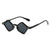 Fashion Leopard Pc Polygon Patchwork Full Frame Women's Sunglasses