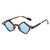 Fashion Leopard Pc Polygon Patchwork Full Frame Women's Sunglasses