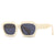 Fashion Leopard Pc Round Frame Patchwork Full Frame Women's Sunglasses