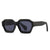 Fashion Leopard Pc Round Frame Patchwork Full Frame Women's Sunglasses