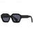 Fashion Leopard Pc Square Patchwork Full Frame Men's Sunglasses