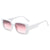 Fashion Leopard Pc Square Patchwork Full Frame Women's Sunglasses