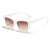 Fashion Leopard Pc Uv400 Resin Cat Eye Patchwork Full Frame Women's Sunglasses