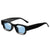 Fashion Leopard Tac Square Patchwork Full Frame Women's Sunglasses