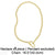 Fashion Letter 18k Gold Plated Necklace In Bulk