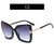 Fashion Letter Ac Square Full Frame Women's Sunglasses