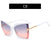 Fashion Letter Ac Square Full Frame Women's Sunglasses