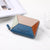 Fashion Letter Color Block Square Zipper Card Holder