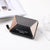 Fashion Letter Color Block Square Zipper Card Holder