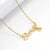 Fashion Letter Constellation Stainless Steel Pendant Necklace Gold Plated Stainless Steel Necklaces