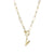 Fashion Letter Copper Gold Plated Necklace 1 Piece