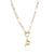 Fashion Letter Copper Gold Plated Necklace 1 Piece