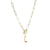 Fashion Letter Copper Gold Plated Necklace 1 Piece