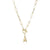 Fashion Letter Copper Gold Plated Necklace 1 Piece