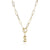 Fashion Letter Copper Gold Plated Necklace 1 Piece